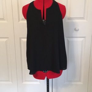 LOFT Classy Black Tank Top with clasp